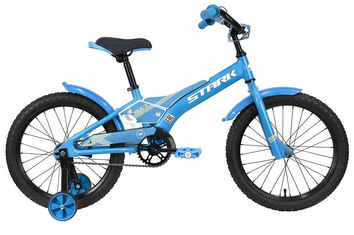 Велосипед Stark Tanuki 18 Boy (2023) one size синий/белый/желтый