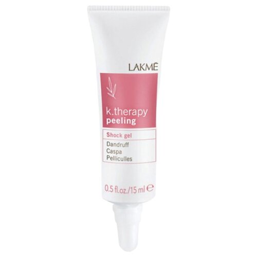 Lakme K-Therapy Peeling Гель интенсивного воздействия против перхоти, 15 мл, 6 шт., ампулы гель против перхоти k therapy peeling shock gel dandruff 6 15мл