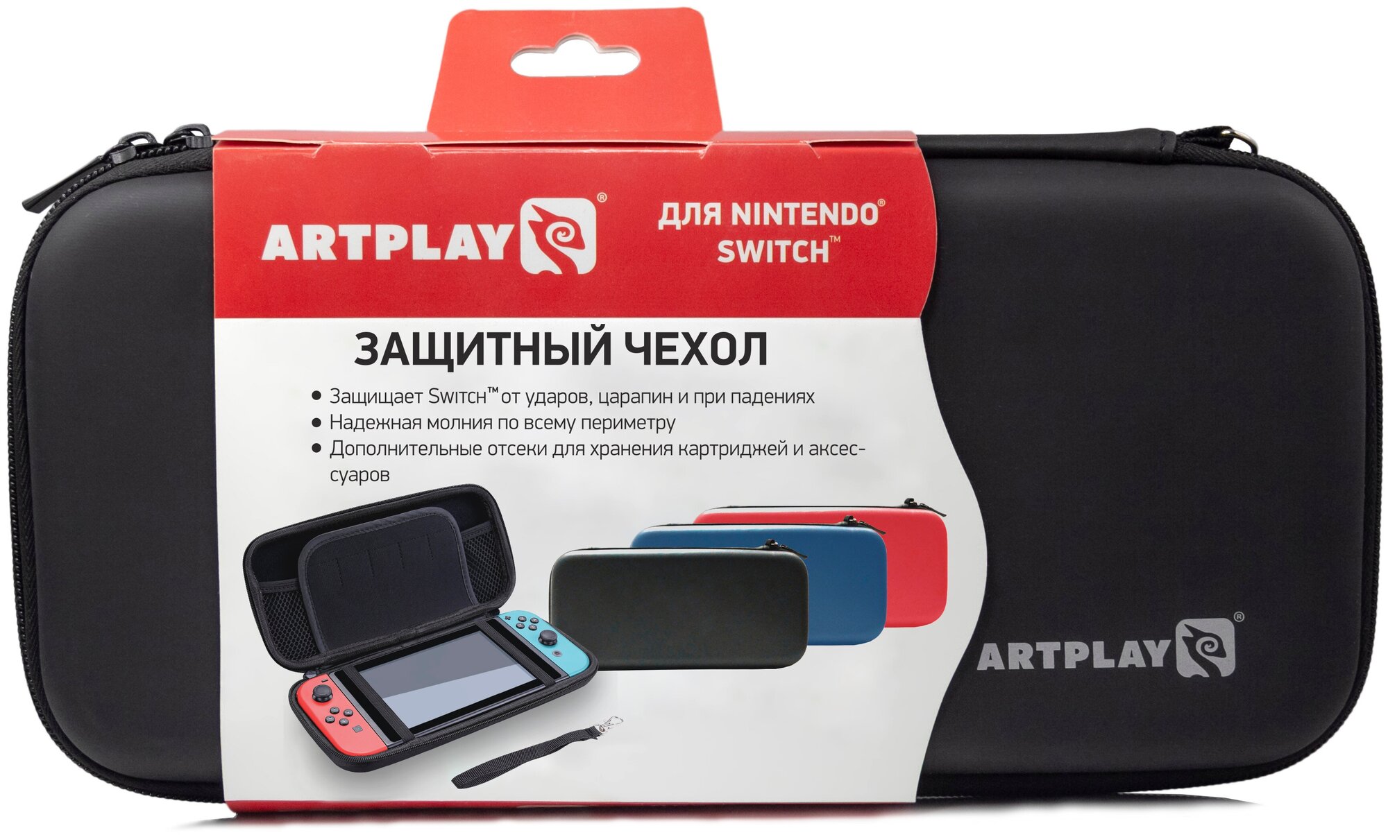 Чехол и защитная пленка Artplays для Nintendo Switch черный