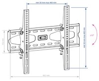 Кронштейн на стену Kromax STAR-44 Grey Titan