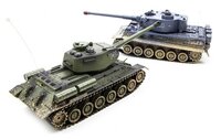 Набор техники Pilotage Танковый бой T34 + Tiger (RC18382/RC18388) 1:24 фиолетовый/зеленый