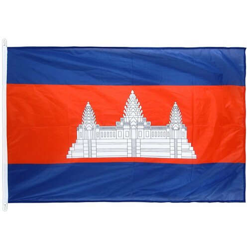 Флаг Камбоджи с карабинами 90х135 см большой флаг камбоджи