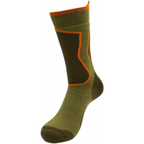 Носки СЛЕДОПЫТ, размер 40-42, зеленый, оранжевый