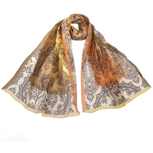 фото Шарф fabretti, оранжевый