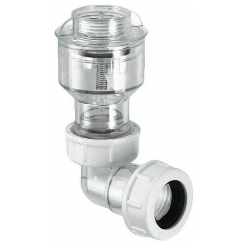 Обратный клапан с отводом на 90 градусов вход 3/4мама, выход ф19-23мм McALPINE TUNVALVE клапан обратный mcalpine вертикальный с подпружиненной мембраной для внутренней канализации
