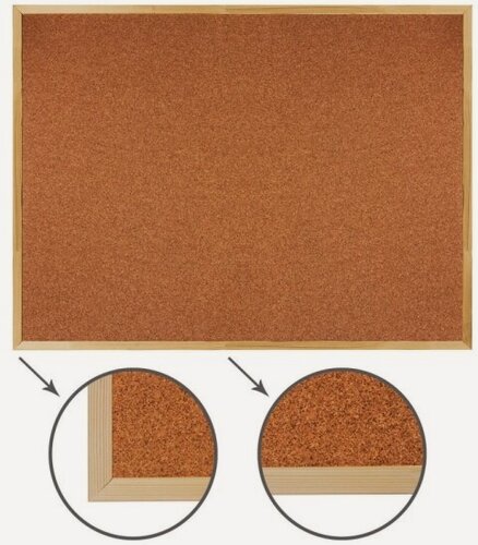 Изображение товара Доска пробковая Brauberg 90х120 см, для объявлений, деревянная рама