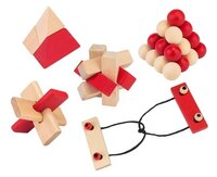 Набор головоломок Professor Puzzle Puzzling Professors - 5x Wooden Puzzle Set (PC1426) 5 шт. бежевый