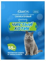 Наполнитель Чистый котик Силикагелевый (55 л/25 кг)