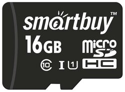 Карта памяти SmartBuy microSDHC Class 10 UHS-I U1 + SD adapter