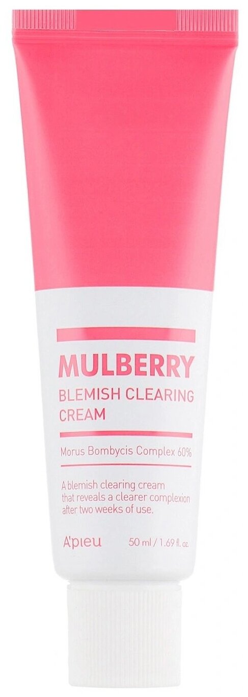 Крем для проблемной кожи лица, Mulberry Blemish Clearing Cream, APieu, 8809643507639