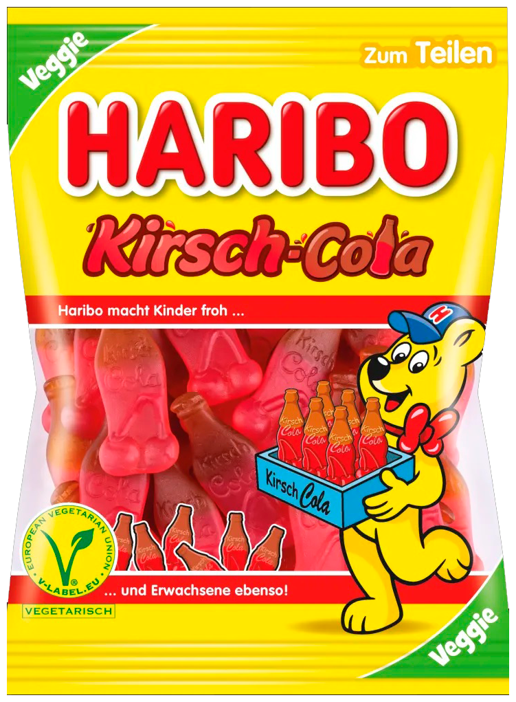 Жевательный мармелад Haribo "вишневая кола" веган,(Германия) (3 уп. х 200 гр.) - фотография № 2