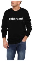 Свитшот #sberbank мужской размер 46, серый меланж