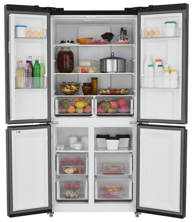 Многокамерный холодильник ZUGEL ZRCD430B черный - фотография № 18