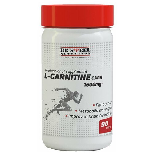 фото L-карнитин be steel nutrition l-carnitine caps 750мг 90капс