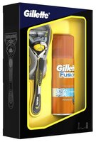 Набор Gillette гель для бритья Fusion Hydrating, бритва Fusion Proshield Flexball сменные лезвия: 1 