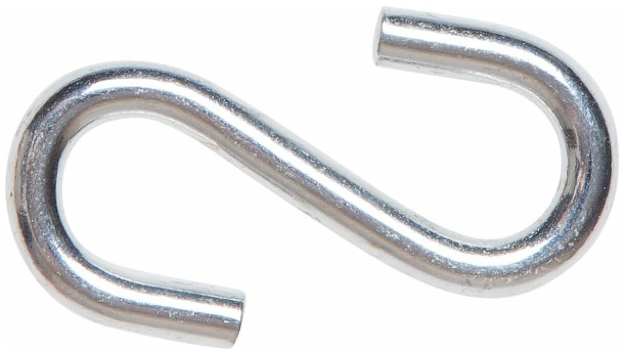 Крючок S-образный металлический 4 мм (4 шт в зип-локе) STARFIX (SMM1-33682-4)