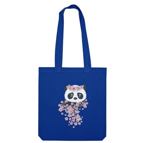 Сумка шоппер Us Basic, синий сумка панда с цветущей сакурой красный