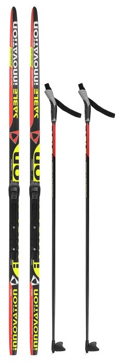 Комплект лыжный бренд ЦСТ (Step, 160/120 (+/-5 см), крепление: NNN), цвета микс