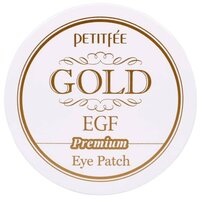 Petitfee Гидрогелевые патчи для век с золотыми частицами и фактором роста Hydrogel eye patch premium