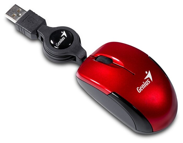 Мышь Genius Micro Traveler V2 super mini Red USB