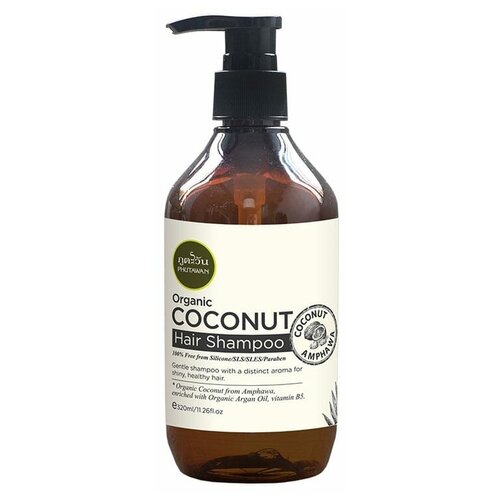 Шампунь для волос кокосовый органический премиум-класса/Phutawan