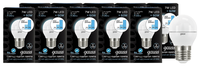 Упаковка светодиодных ламп 10 шт gauss E27, G45, 7 Вт, 4100 К