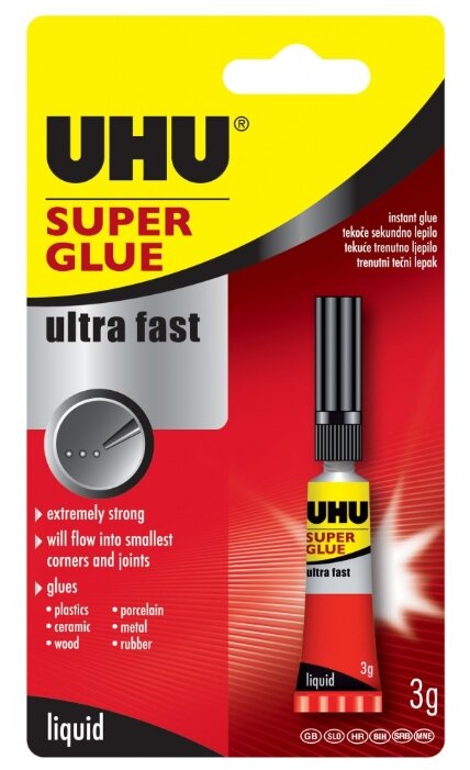 Клей цианоакрилатный UHU Super Glue 36015