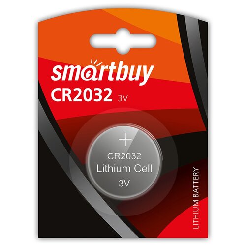 Батарейка SmartBuy CR2032 литиевая, BC5 батарейка таблетка cr2032 литиевая bc5 smartbuy 1 штука