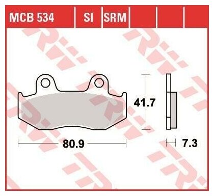 Колодки тормозные дисковые TRW MCB534
