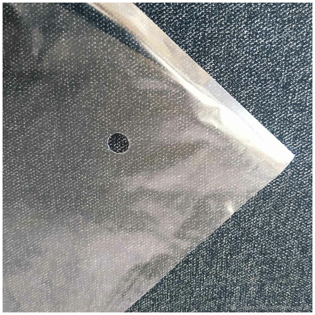 Полипропиленовый пакет для одежды 40*65 см. с клеевым клапаном + отверстие для воздуха - 100 шт.