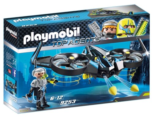 Набор с элементами конструктора Playmobil Top Agents 9253 Мега-беспилотник