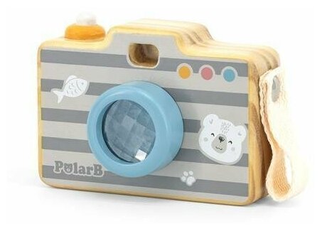 Развивающие игрушки из дерева Viga Toys, PolarB Фотоаппарат с калейдоскопом (44034)