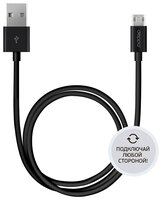 Кабель Deppa USB - microUSB (72211/72212) 1.2 м черный