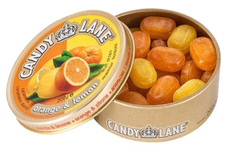 CANDY LANE фруктовые леденцы, апельсин и лимон - фотография № 7