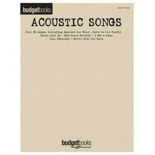 HL00111972 Budget Books: Acoustic Songs