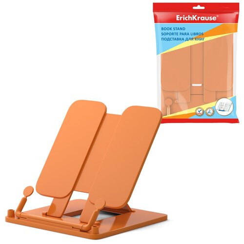 Подставка для книг пластиковая ErichKrause® Neon Solid, оранжевая 53530