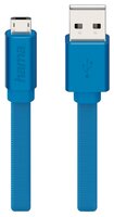 Кабель HAMA USB - microUSB Design Line 1 м синий