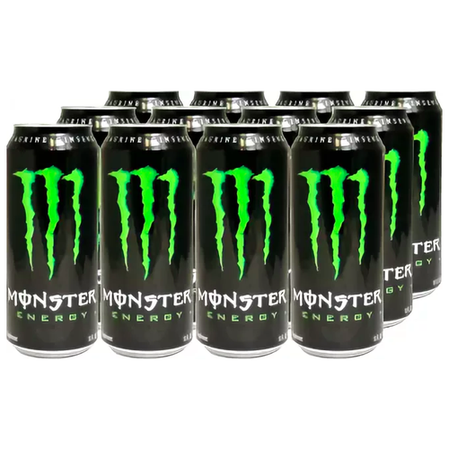 Энергетический напиток Monster Energy Green, 0.5 л, 12 шт.