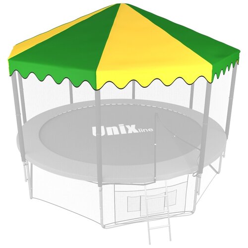 Крыша для батута UNIX line 12 ft Green верхняя защитная сетка для батута до 2 м unix line 8 ft rou8 зеленый желтый