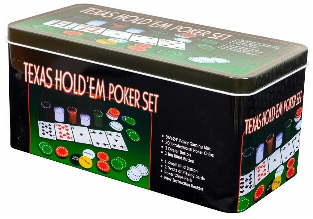 Набор для покера Holdem Light 200 с номиналом