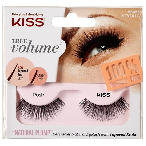 фото Kiss накладные ресницы True Volume Posh черный