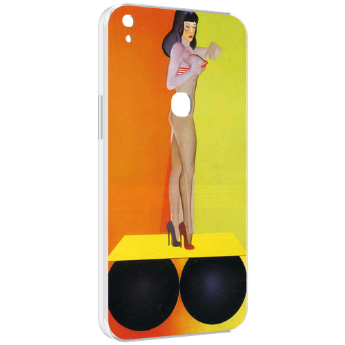 Чехол MyPads девушка на шарах женский для Alcatel SHINE LITE 5080X 5.0 задняя-панель-накладка-бампер