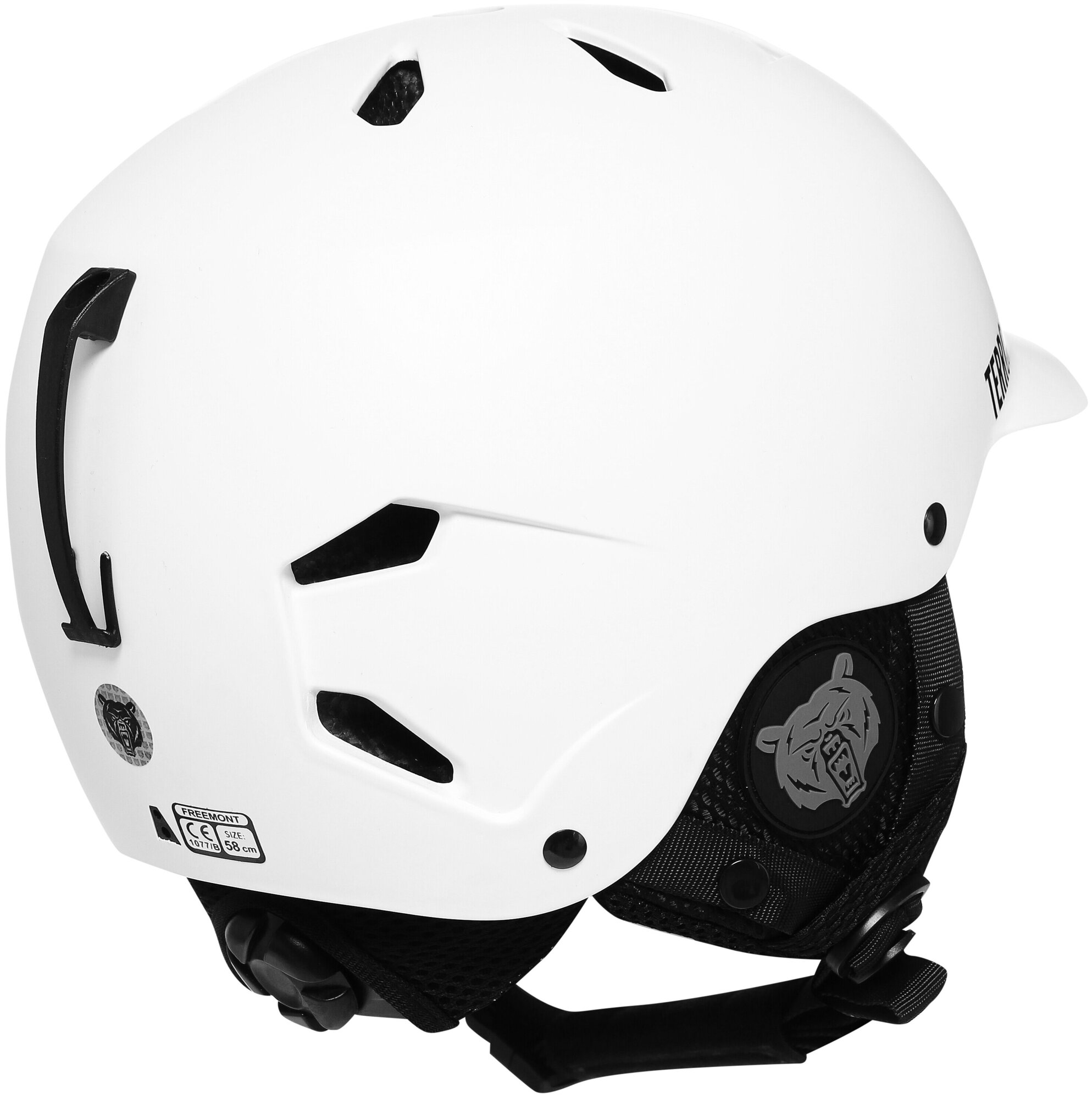 Шлем для сноуборода, горных лыж Terror snow - freedom helmet white, размер L (59-62 см)