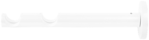 Держатель двухрядный с пластиковой вставкой 2 см цвет жемчуг