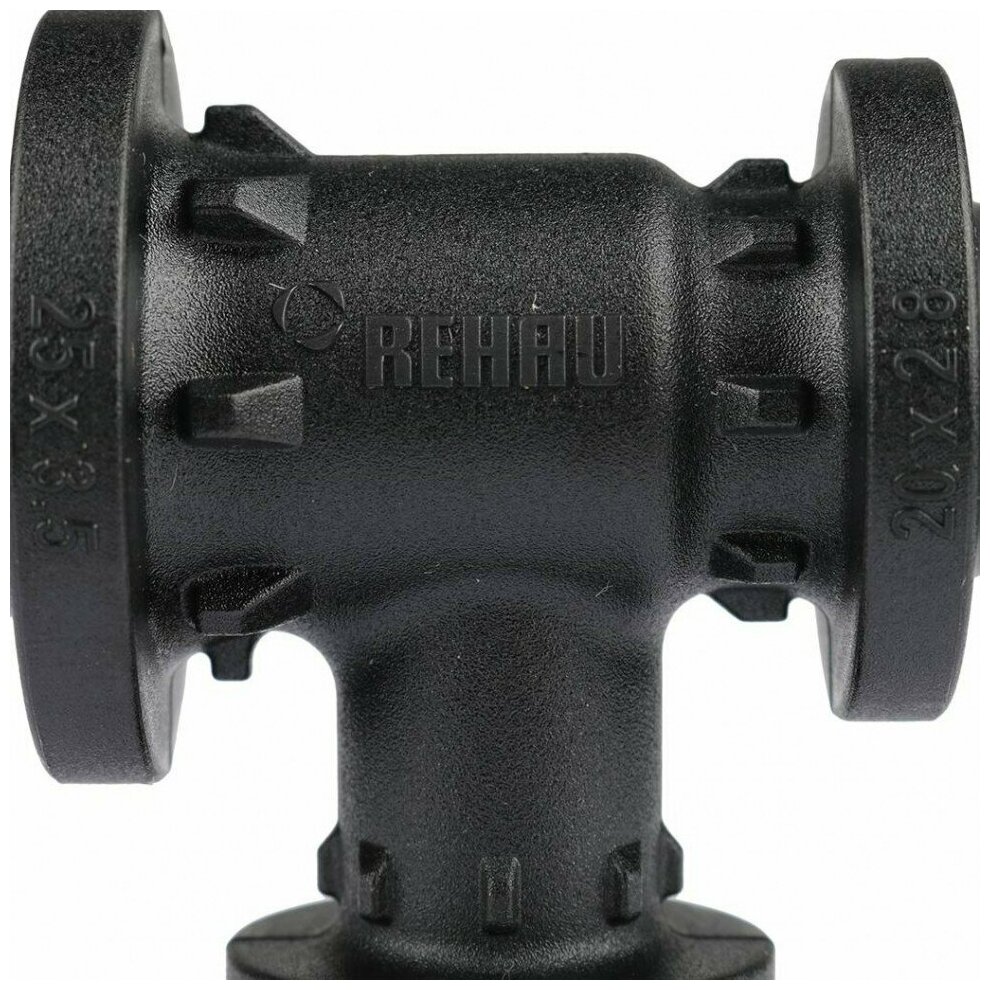 PX 11600831001 Тройник PPSU с уменьшенным боковым и торцевым проходами (25 мм, 16 мм, 20 мм) REHAU - фото №6