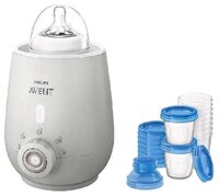 Подогреватель Philips AVENT SCF356/00 + контейнеры белый