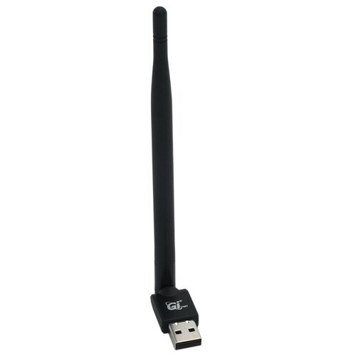 Беспроводной WI-FI USB Адаптер GI с антенной 7601 Черный 580₽