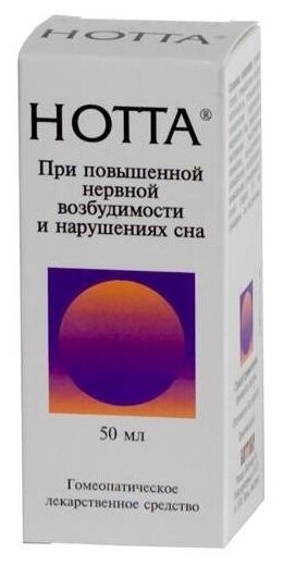 Нотта капли д/вн. приема гомеопат. фл.-капельница, 50 мл