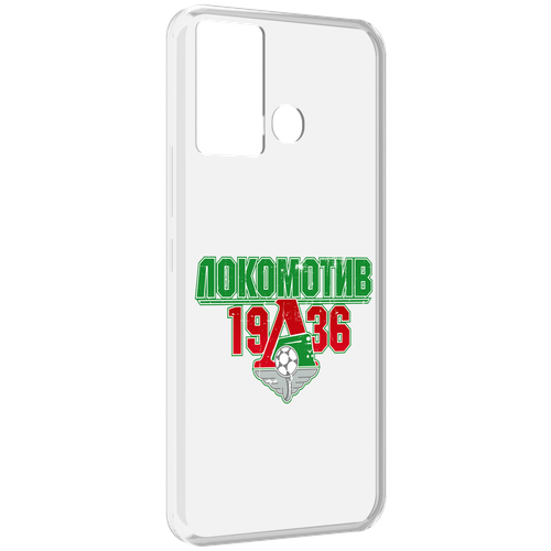 Чехол MyPads ФК локомотив 1936 для Infinix Hot 12 Play задняя-панель-накладка-бампер