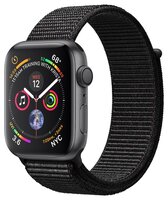 Часы Apple Watch Series 4 GPS 40mm Aluminum Case with Sport Loop серебристый/белая ракушка